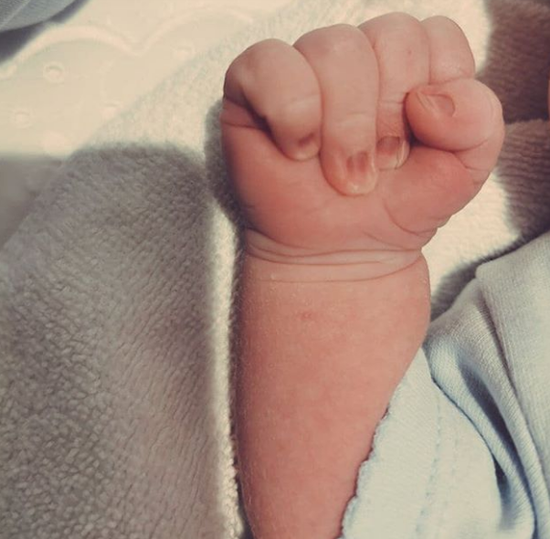 Antoine Griezmann reveals he has become a father for the second time with snap of baby Amaro's tiny hand